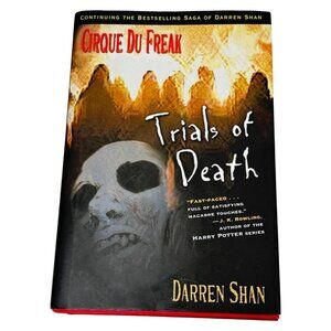 Cirque Du Freak Trials‎ of Death Darren Shan Hardcover DJ Book 2001